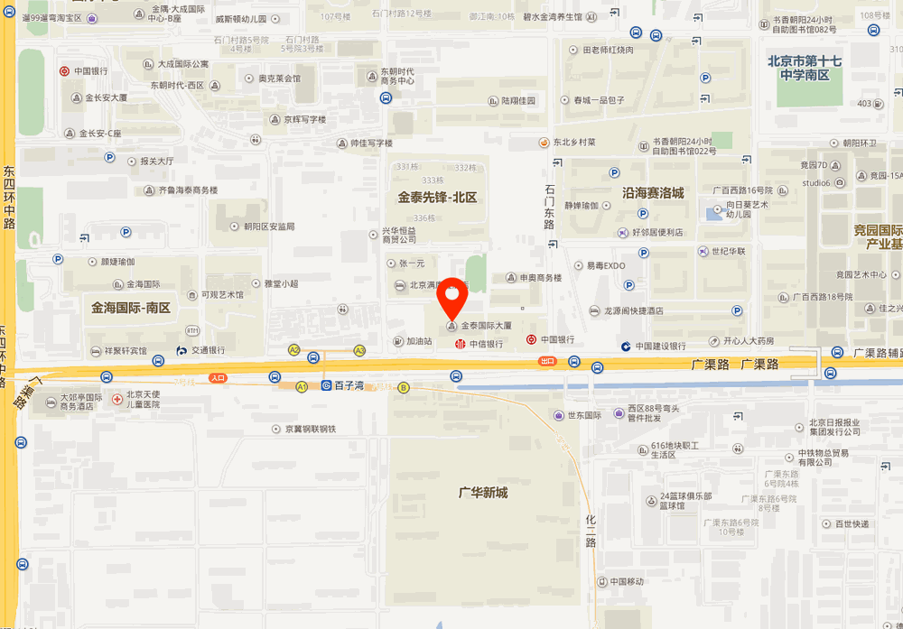 金泰国际大厦位置地图